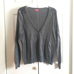 COPY - Merona button up cardigan with sequins
